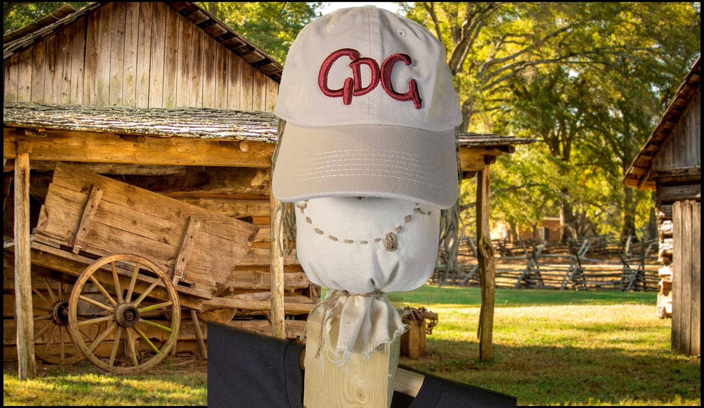 Casquette GDG crème et bourgogne