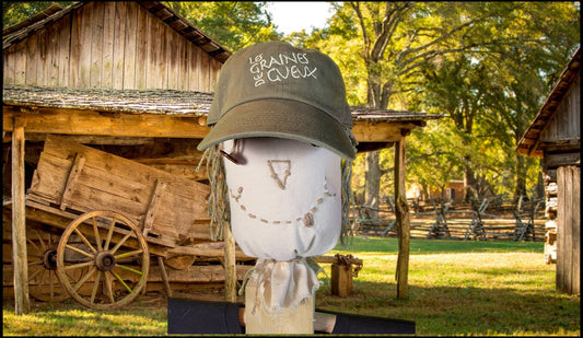 Casquette Les Graines de Gueux kaki et ivoire